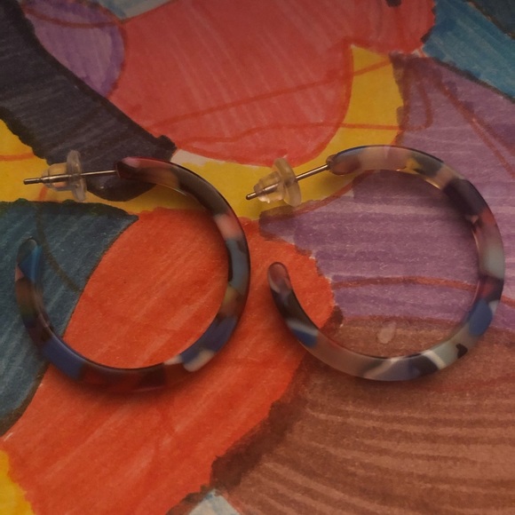 Homemade Acrylic Design and Style Earrings - Picture 3 of 3